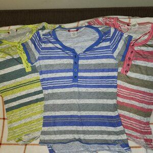 3 UNIONBAY Babydoll Tees, Women's Size Small